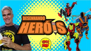 Curso DESENHANDO HERÓIS Aprenda a desenhar no estilo Marvel  DC [upl. by Nah]