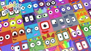 Numberblocks Cube Step Squad 1000 to 100000 Standing Tall BIGGEST Learn to Count Times Table 18 [upl. by Hidie]