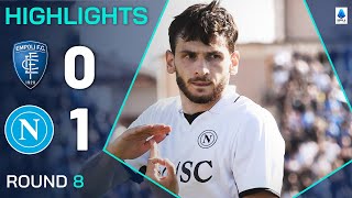 EMPOLINAPOLI 01  HIGHLIGHTS  Kvaratskhelia penalty keeps Napoli run going  Serie A 202425 [upl. by Bekha]