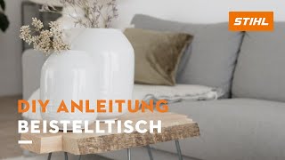 Beistelltisch aus Holz selber machen  DIY Anleitung [upl. by Neibaf]