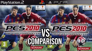 PES 2010 PS2 Vs PSP [upl. by Roanne]