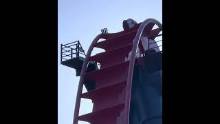 Reid Jrs first time riding Sheikra buschgardensflorida [upl. by Cha]