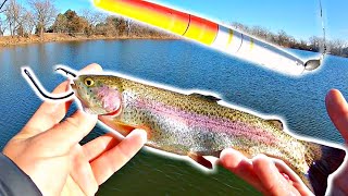 Catching DOUBLE DIGIT Bass using LIVE Trout for Bait [upl. by Ennobe]