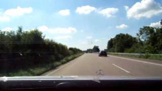 Mercedes S320 CDI cruising on the Autobahn [upl. by Uehttam]