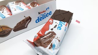 Kinder Delice Cacao Ferrero 39g x 10 [upl. by Olinad]