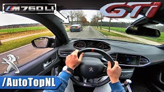 2018 Peugeot 308 GTi vs BMW M760Li POV Test Drive by AutoTopNL [upl. by Clava20]