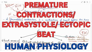 Ectopic beat premature contractions Extra systole premature beat [upl. by Shelli828]