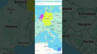 Países Bajos vs Alemania Comparando Tamaños de Países 😱😱 geografiamundial [upl. by Eidna460]