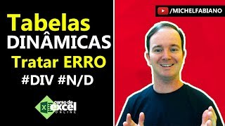 📈 Como Tratar Erros na Tabela Dinâmica no Excel DIV ND [upl. by Alvarez]