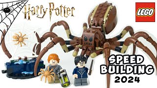 LEGO Harry Potter ⚡️🕷️🕸️ Aragog in the Forbidden Forest🌳 76434  Speed Building amp Review 2024 [upl. by Ardnuhsor416]