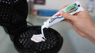 GAUFRIER vs DENTIFRICE Expérience [upl. by Novad313]