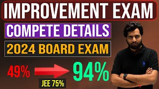 CBSE Improvement Exam 2024 Complete Details  A2Z Step by Step Process  Application Form [upl. by Htedirem]