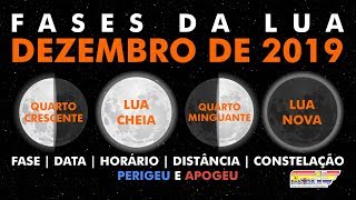 Fases da Lua em dezembro de 2019 [upl. by Enelyak273]