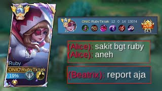 Combo Global Alice  Angela Kaget Lihat Damage Ruby [upl. by Velleman132]