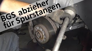 BGS Spurstangengelenk Werkzeug  VW Caddy Spurstange wechseln mit dem neuen abzieher [upl. by Yuji]