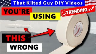 Youre Taping Your Drywall WRONG and THIS is why it FAILS [upl. by Hyrup]