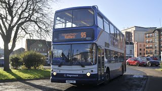 Stagecoach East Midlands 18320 YN05 XNL On The 95 To Retford [upl. by Yauqaj42]