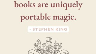 Book Fair 2024 quotBooks are uniquely portable magicquot [upl. by Aeynod]