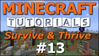 Minecraft Tutorials  E13 Cave Navigation Basics Survive and Thrive II [upl. by Ayotahc]