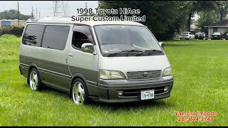 1998 Toyota HiAce Super Custom Limited 24L gasoline 108k miles [upl. by Ened]