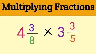 Multiplication of Fractions By Fractions  Maths For Kids  Grade 5 [upl. by Sirej]