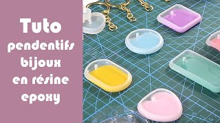 Tutoriel Pendentifs bijoux en résine epoxy avec fleurs séchées [upl. by Ralyks509]