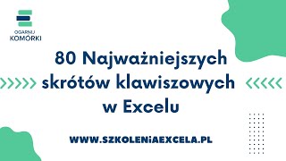 Skróty klawiszowe w Excelu  80 najlepszych skrótów  PREZENT PDF [upl. by Ylrebma204]