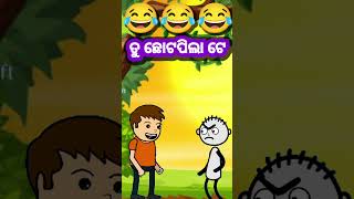 ତୁ ଛୋଟପିଲା ଟେ🤣 odia cartoon comedy funny comedy short [upl. by Melisent]