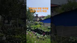 옛날집과 텃밭 재개발 감정가 50억 확정 재미있는 Shorts 시골집 옛날집 여행 부동산 한옥 [upl. by Rodmur]