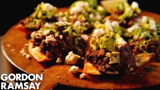 Spicy Black Beans with Feta and Avocado  Gordon Ramsay [upl. by Grimonia288]