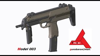 3D Модель MP7A1 Сборочная модель Triotec [upl. by Rossi]