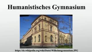 Humanistisches Gymnasium [upl. by Inverson]