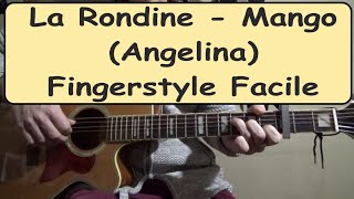 La rondine  Mango Angelina Tutorial chitarra [upl. by Marriott715]