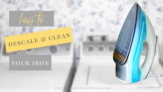 How To Descale amp Clean An Iron removing rust amp limescale [upl. by Lefton]