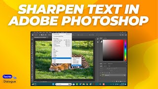 How to Sharpen the Text in Adobe Photoshop [upl. by Shawnee669]