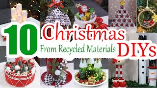 10 Genius DIY Recycled and Repurposed Christmas Crafts 2024 [upl. by Matrona]