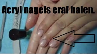 2 Hoe haal je acryl nagels eraf [upl. by Westbrooke]