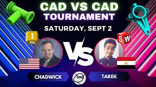 3D CAD TOURNAMENT  INVENTOR vs SOLIDWORKS  Sept 2nd [upl. by Kari]