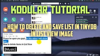 Kodular Tutorial  Delete item and Save using TinyDB on List View Image [upl. by Adala]