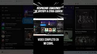 Cómo transferir lista de reproducción de cuenta de SPOTYFY a otra  Muy Sencillo y rápido spotify [upl. by Ecinna]