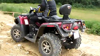 CanAm Outlander 800 test  Motocykelsk [upl. by Lusty]