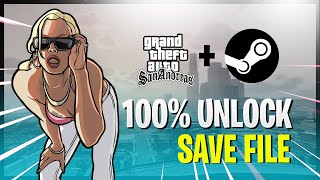 How to Apply GTA SAN ANDREAS Save Data  100 Complete  Steam Version [upl. by Ziul475]