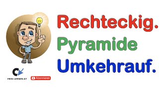 Rechteckige Pyramide Umkehraufgabe [upl. by Russel]