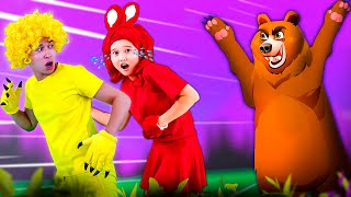 Going on a Bear Hunt  Adventures with Animals  Woolfy Kids amp Nursery Rhyme [upl. by Uolyram]