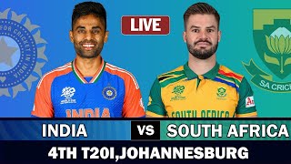 INDIA vs SOUTH AFRICA 4TH T20 MATCH LIVE SCORES  IND vs SA LIVE MATCH  SA BAT [upl. by Jane827]