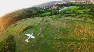 Lot dronem za zdalnie sterowanym samolotem [upl. by Alarick]