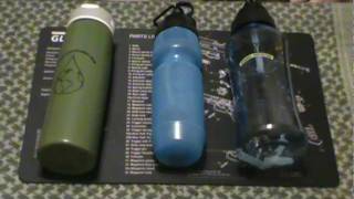 Water Filter Bottles JustWaterMe Sport Berkey and Sawyer 140 [upl. by Dippold]