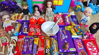 All types of chocolate mixing and eating in Barbie dollBarbie show tamil [upl. by Anrat]