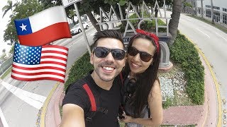 2 Chilenos en ESTADOS UNIDOS  Recorriendo MIAMI [upl. by Hayifas]