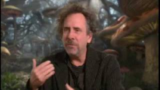 Tim Burton about Alice in Wonderland 2010 [upl. by Ahseina]